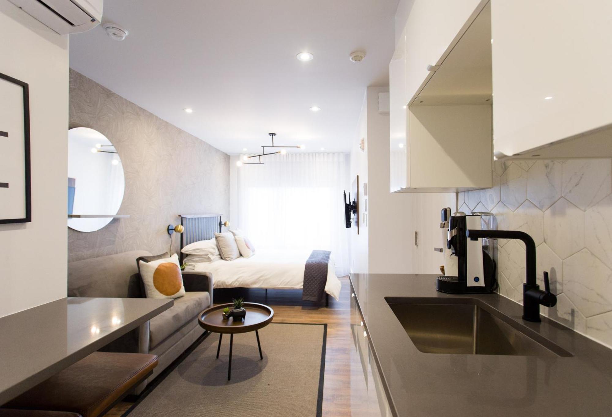 Scandinavian Studio With Full Kitchen And Bath By Den Stays Montréal Zimmer foto